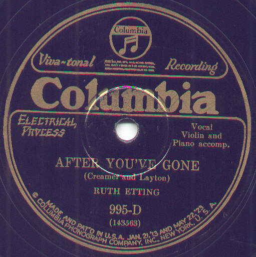 78-After You've Gone-Columbia 995-D